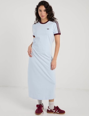 Vestido crop casual Adidas Originals 3 stripes para mujer