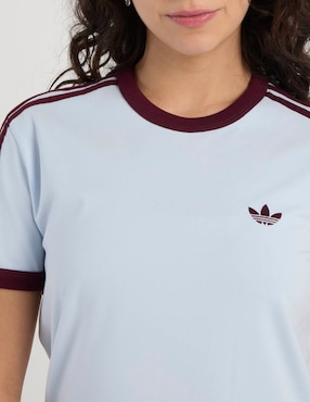 Vestido crop casual Adidas Originals 3 stripes para mujer