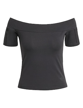 Playera manga corta Adidas Adicolor cuello con escote para mujer