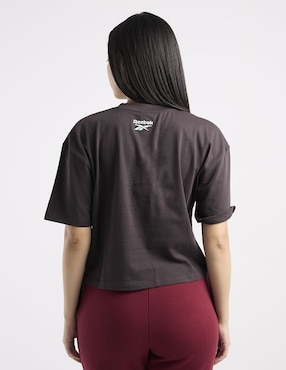 Playera manga al codo Reebok cuello redondo para mujer