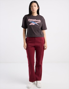 Playera manga al codo Reebok cuello redondo para mujer