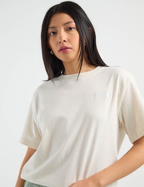 Playera manga corta The North Face W Evolution Simple Dome Rlx Short Sleeve cuello redondo para mujer