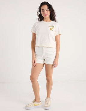 Playera manga corta The North Face Flora cuello redondo para mujer
