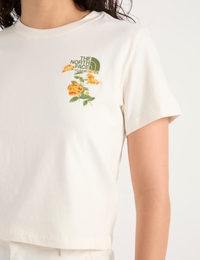 Playera manga corta The North Face Flora cuello redondo para mujer