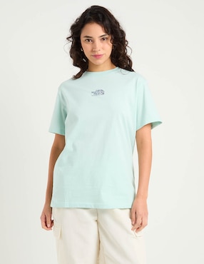 Playera manga corta The North Face cuello redondo para mujer