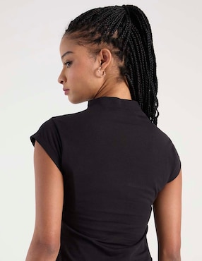 Playera manga corta Puma cuello alto para mujer