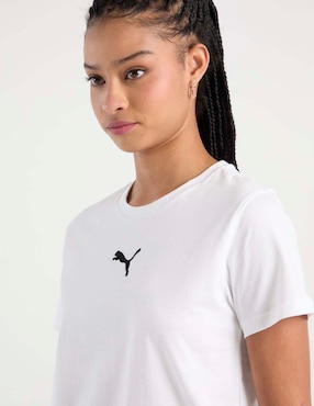Playera manga corta Puma cuello redondo para mujer