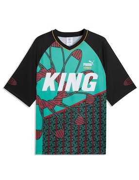 Playera manga al codo Puma cuello redondo para mujer