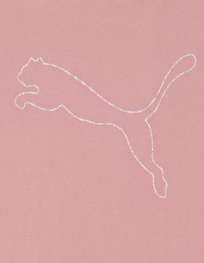 Playera manga corta Puma cuello redondo para mujer