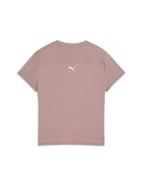 Playera manga corta Puma Dare to cuello con cierre para mujer