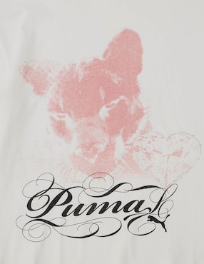 Playera manga corta Puma cuello redondo para mujer