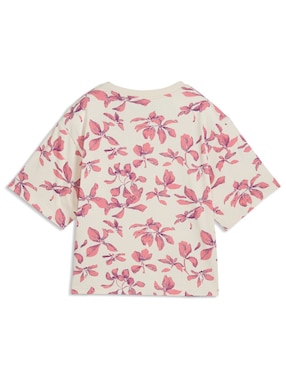 Playera manga corta Puma Ess Nature 2.0 cuello redondo para mujer