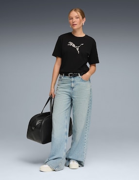 Playera manga corta Puma cuello redondo para mujer
