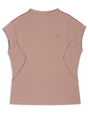 Playera manga corta Puma cuello alto para mujer