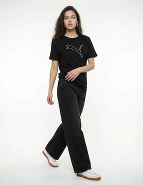 Playera manga corta Puma cuello redondo para mujer