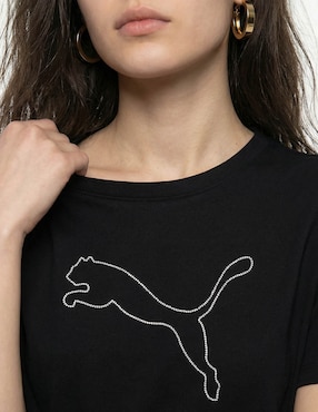 Playera manga corta Puma cuello redondo para mujer