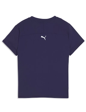 Playera manga corta Puma cuello con cierre para mujer