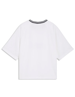 Playera manga corta Puma cuello V para mujer