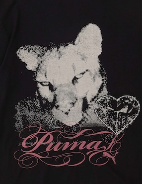 Playera manga corta Puma cuello redondo para mujer