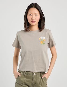 Playera manga corta The North Face cuello redondo para mujer