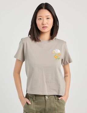 Playera manga corta The North Face cuello redondo para mujer