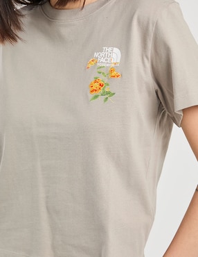 Playera manga corta The North Face cuello redondo para mujer
