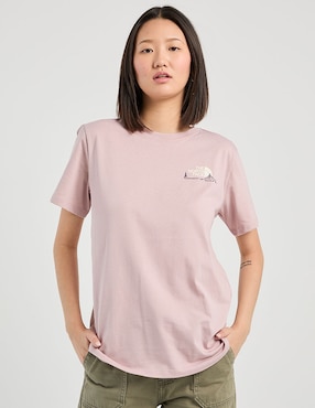 Playera manga corta The North Face cuello redondo para mujer