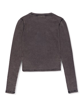 Playera manga larga Vans cuello redondo para mujer