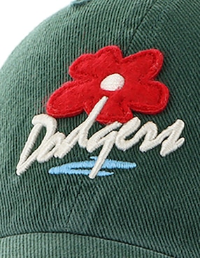 Gorra visera curva correa ajustable casual 47 Brand Floral Collection MLB Los Angeles Dodgers para adulto