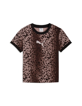 Playera manga corta Puma cuello redondo para mujer