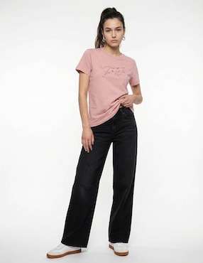 Playera manga corta Puma cuello redondo para mujer