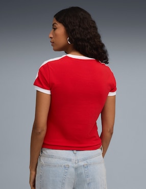 Playera manga corta Puma cuello redondo para mujer