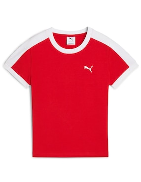 Playera manga corta Puma cuello redondo para mujer