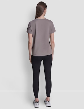Playera manga corta Dkny cuello redondo para mujer