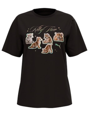 Playera manga corta Puma cuello redondo para mujer