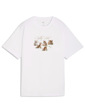 Playera manga corta Puma cuello redondo para mujer