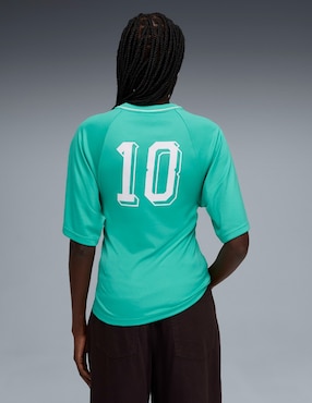 Playera manga corta Puma Future Puma Archive cuello V para mujer