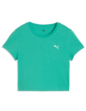 Playera manga corta Puma Wardrobe cuello redondo para mujer