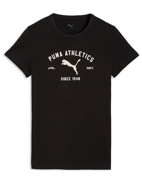 Playera manga corta Puma cuello redondo para mujer