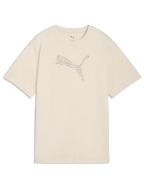 Playera manga corta Puma cuello redondo para mujer