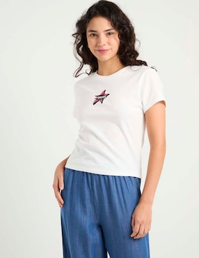 Playera manga corta Vans cuello redondo para mujer