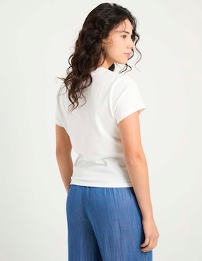 Playera manga corta Vans cuello redondo para mujer