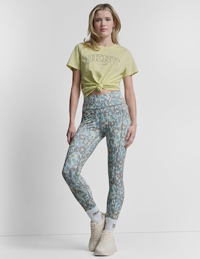 Playera manga corta Dkny cuello redondo para mujer