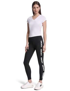 Legging Dkny ala cadera con elástico para mujer