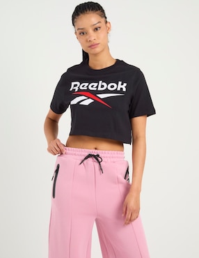 Playera manga corta Reebok cuello redondo para mujer