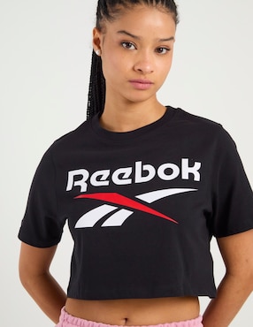 Playera manga corta Reebok cuello redondo para mujer