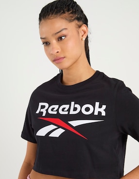 Playera manga corta Reebok cuello redondo para mujer