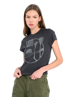 Playera manga corta Vans cuello redondo para mujer
