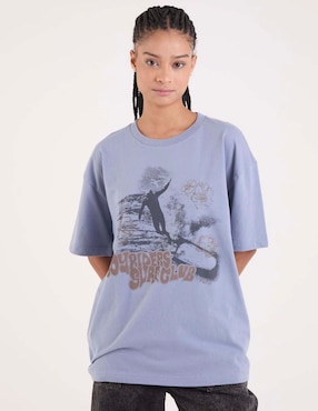 Playera manga al codo Vans cuello redondo para mujer