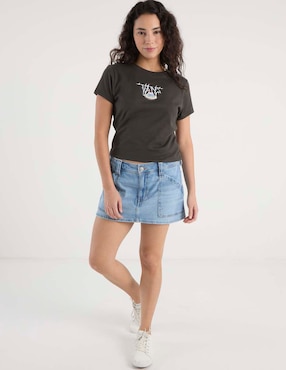 Playera manga corta Vans cuello redondo para mujer